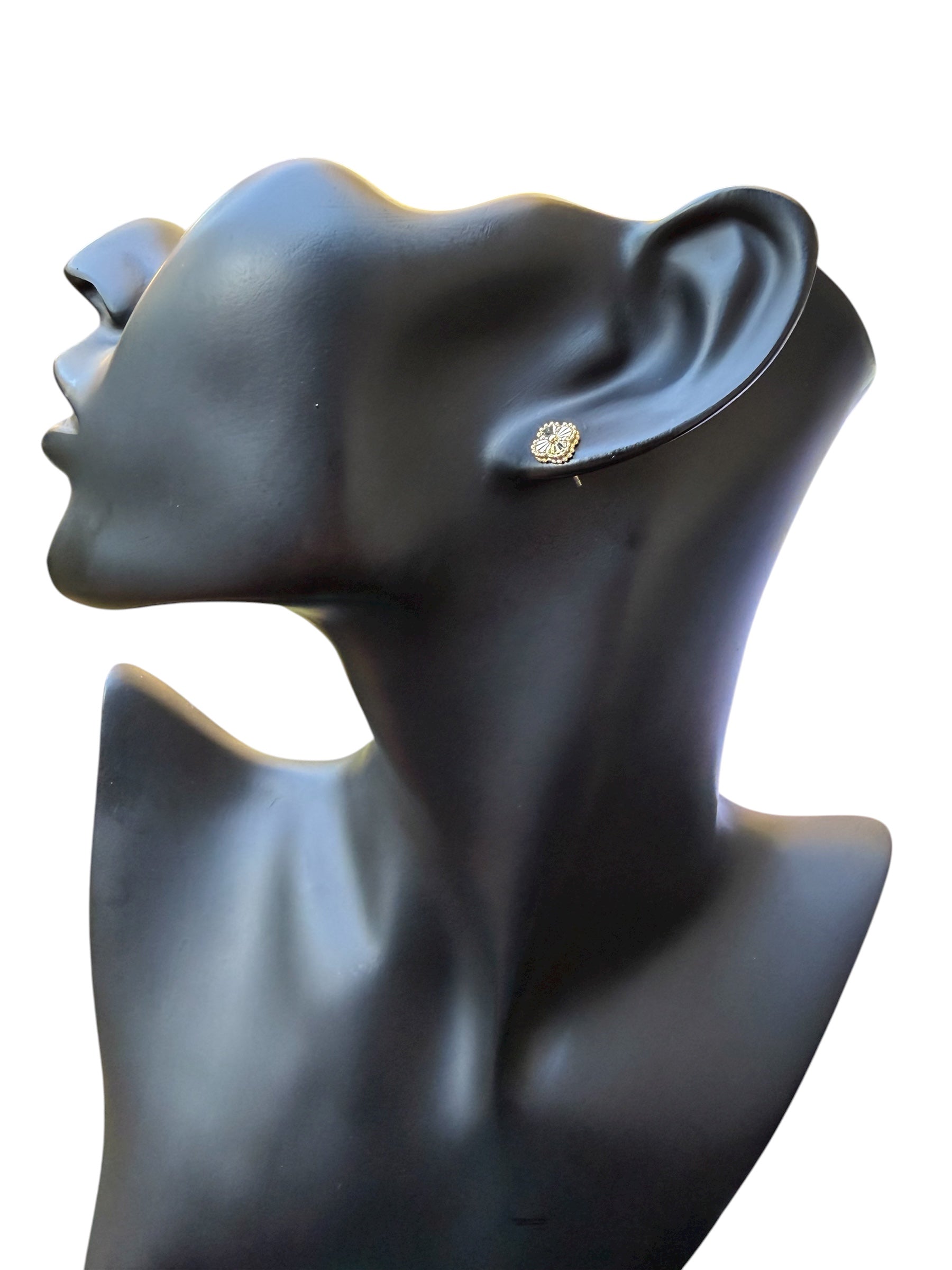 Aretes Clover Pequeños Oro 10k