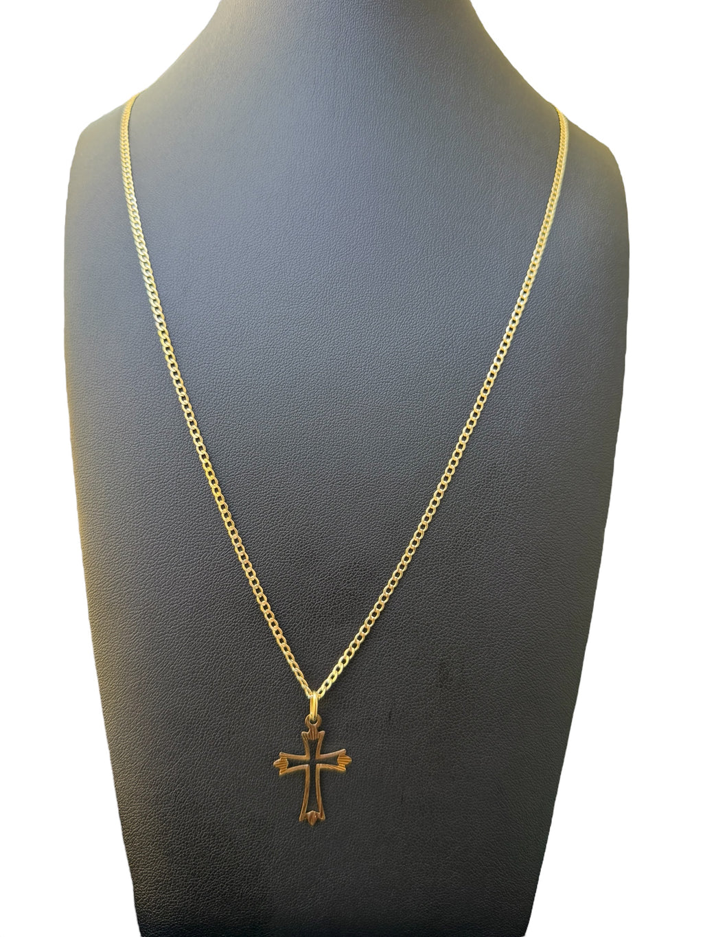 Cadena Fina con Crucifijo Oro 10k