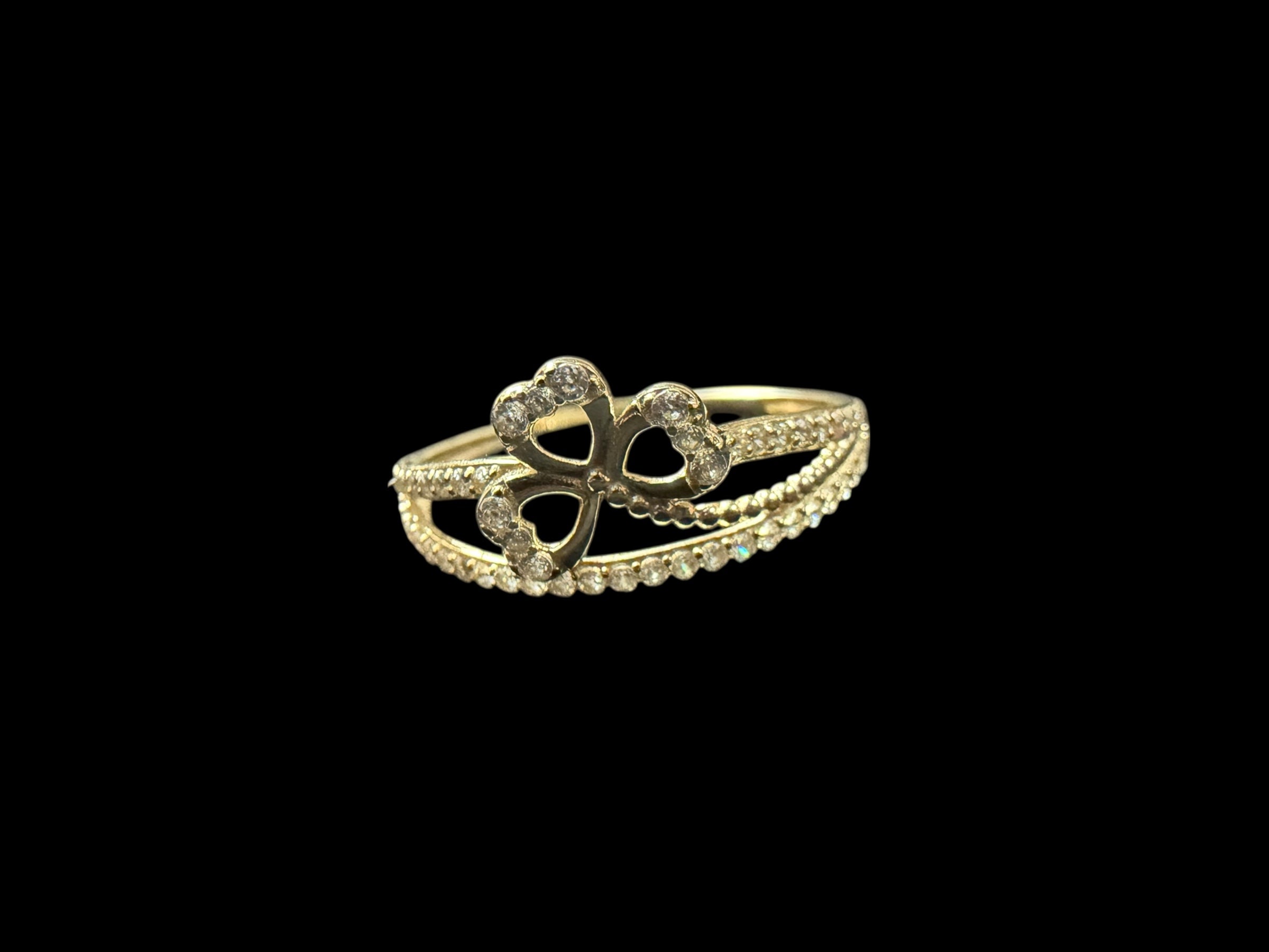 Anillo de Trébol en Oro 10k