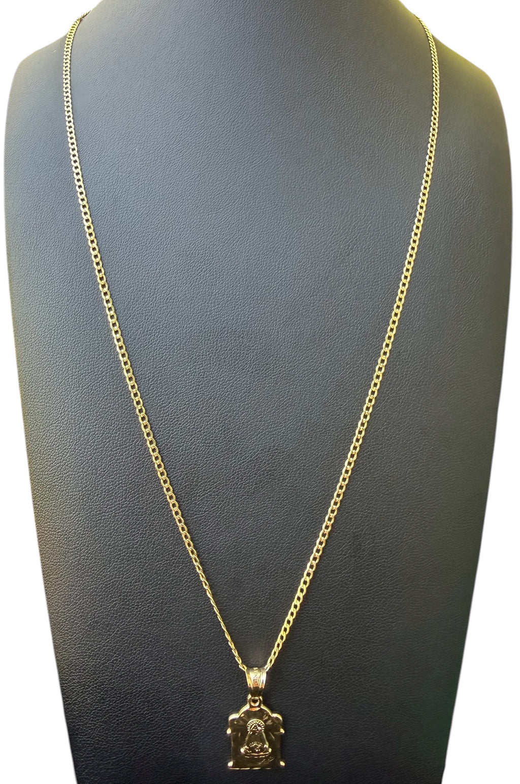 Cadena con Dije Caridad del Cobre Oro 10k