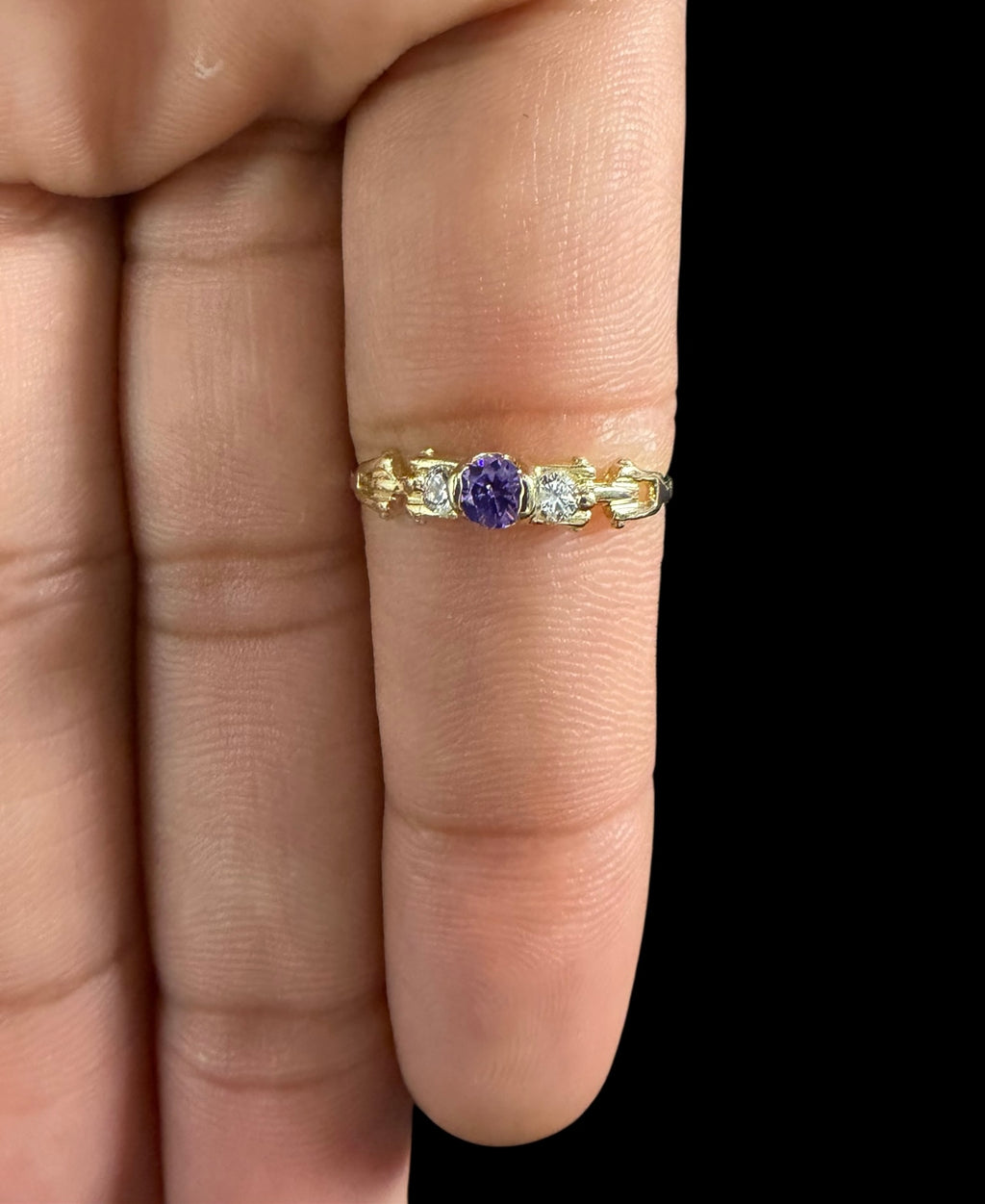 Anillo de Piedra en Oro 10k