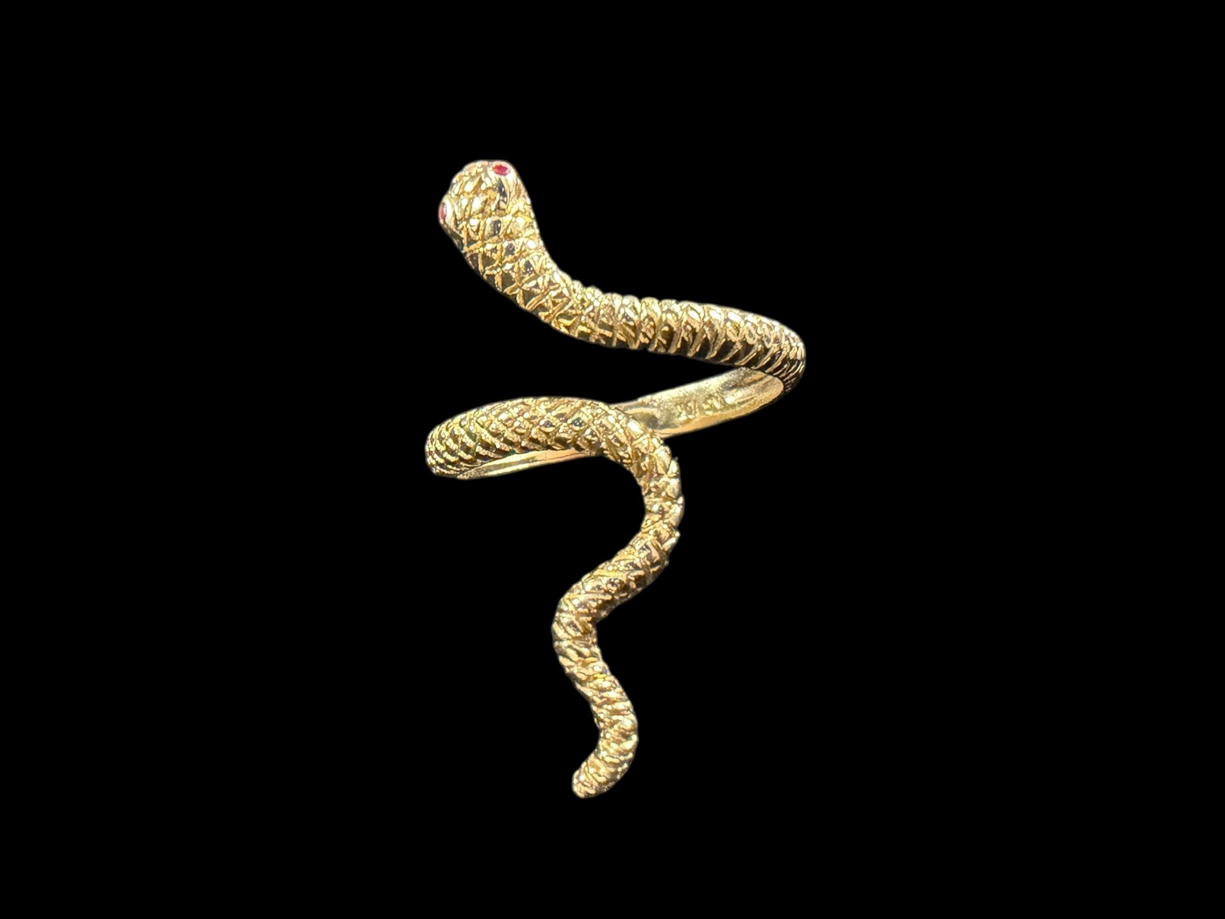 Anillo de Serpiente en Oro 10k