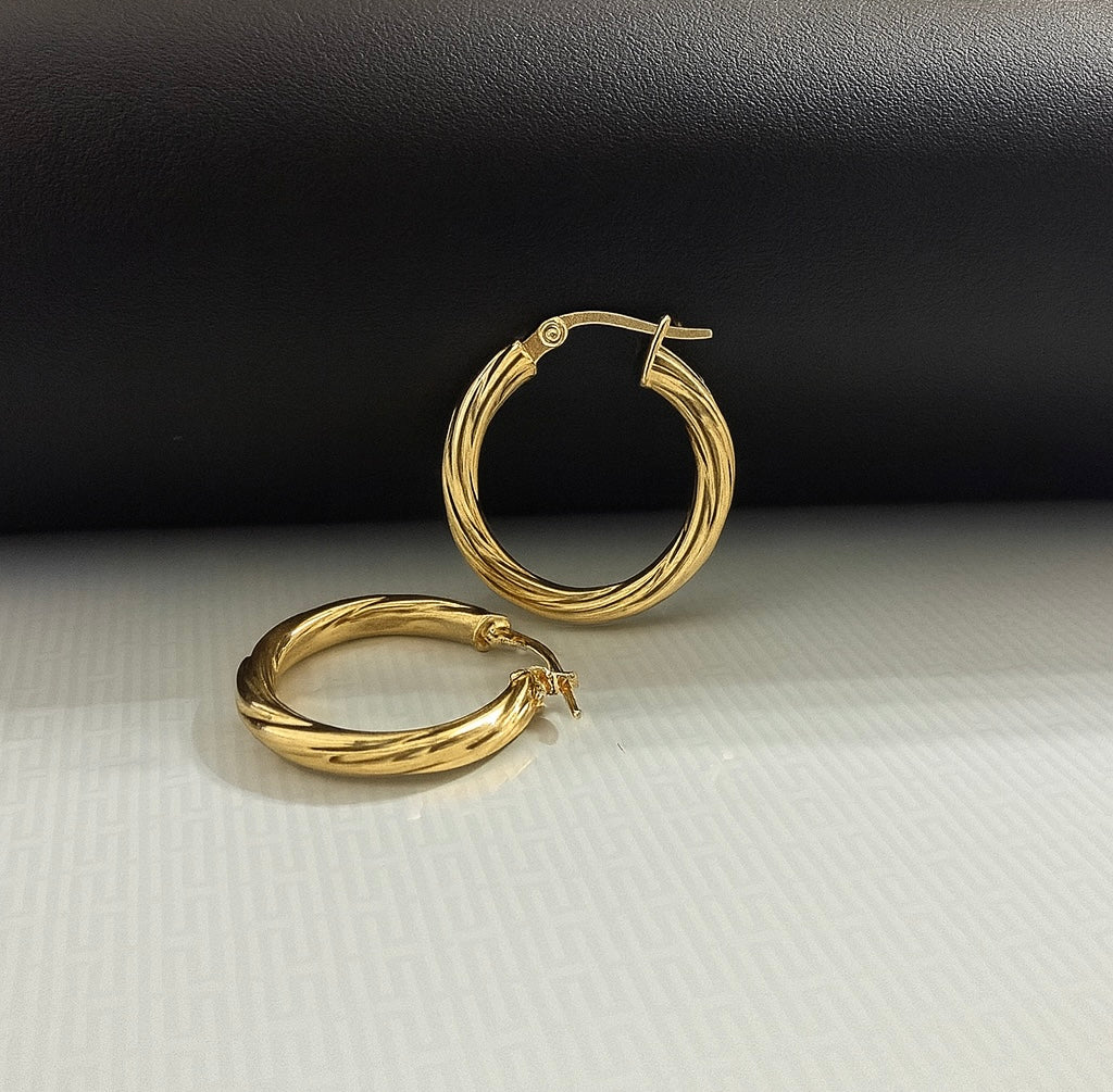 Argollas Torcidas en Oro 10k (Paso 2)