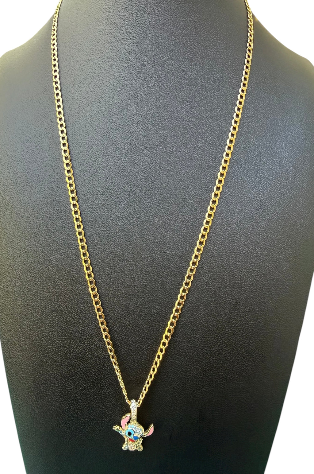 Cadena con dije de Stitch Oro 10k