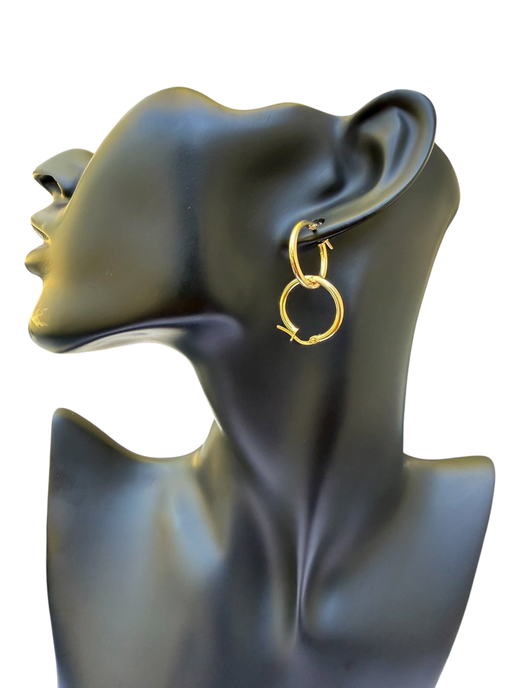 Argollas Lisas Pequeñas Oro 10k