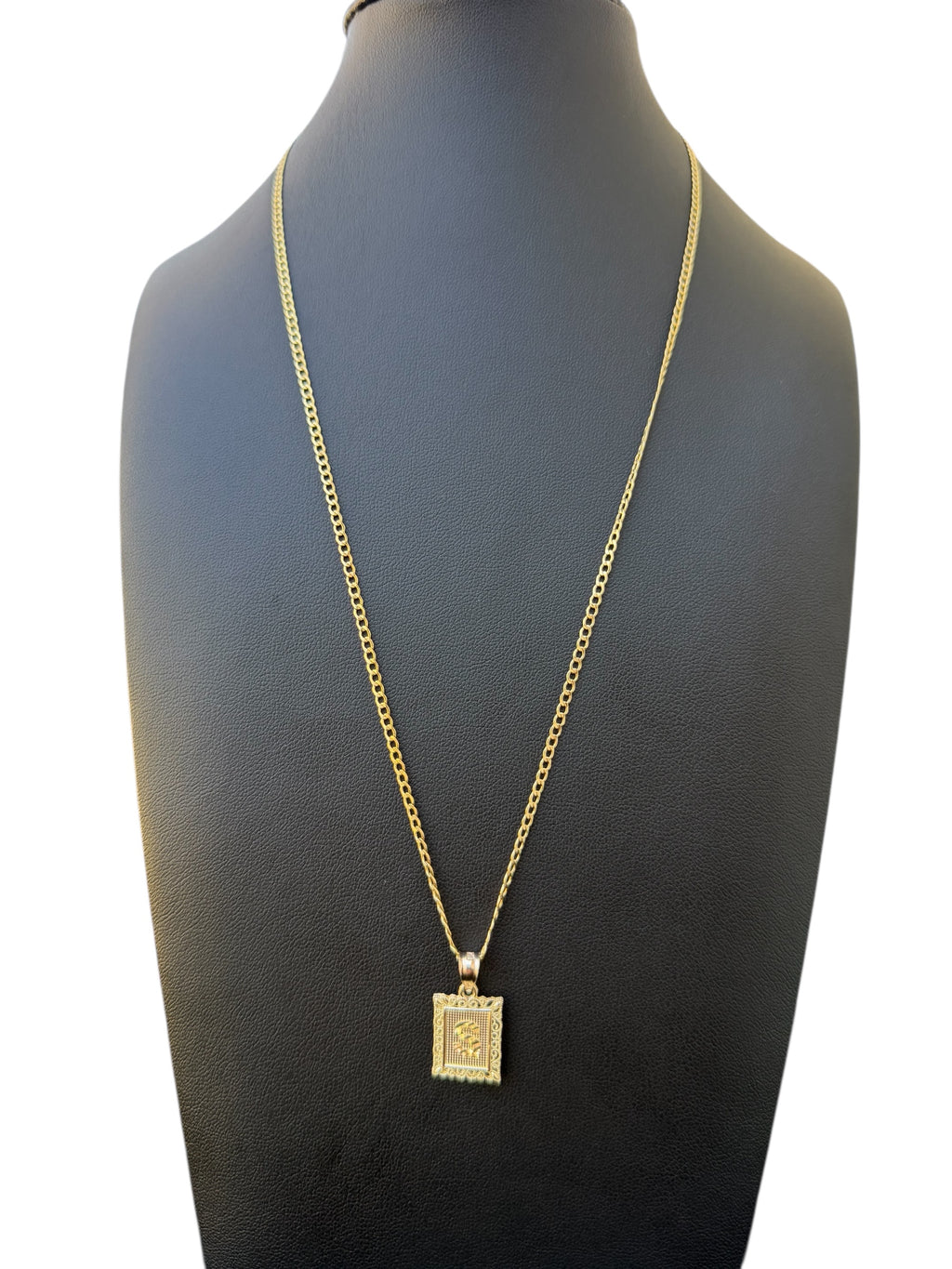 Cadena con dije de Inicial Letra S en Oro 10k