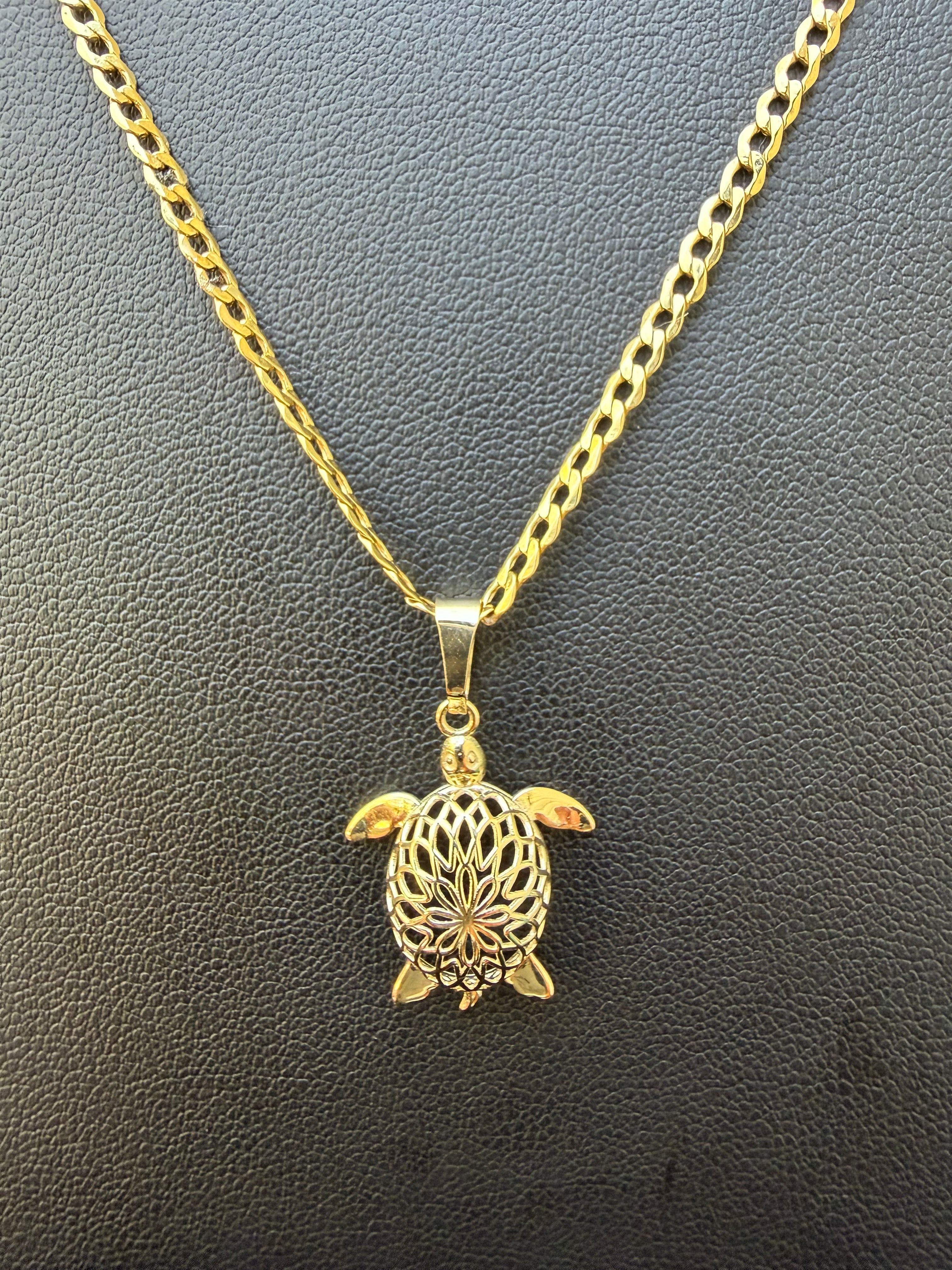 Cadena 24” con dije de Tortuga Oro 10k