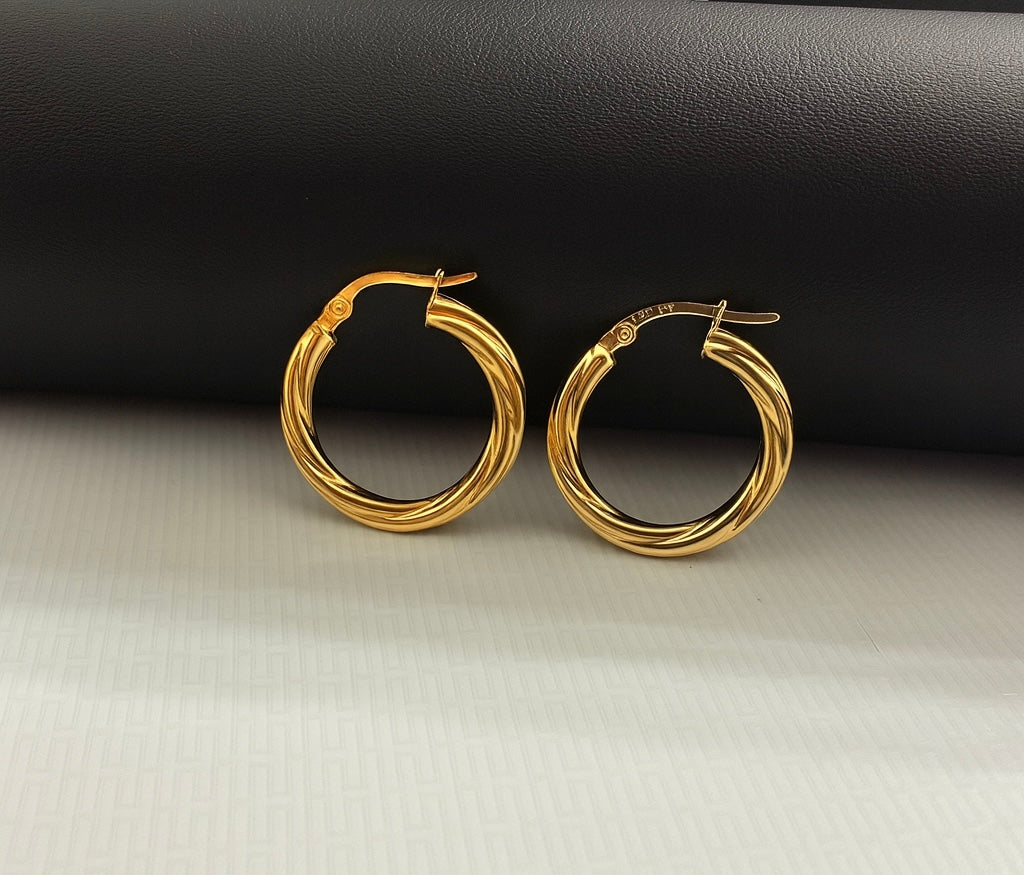 Argollas Torcidas de Oro 10k (Paso1)