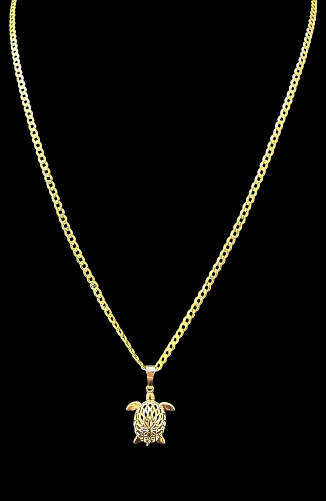 Cadena 24” con dije de Tortuga Oro 10k