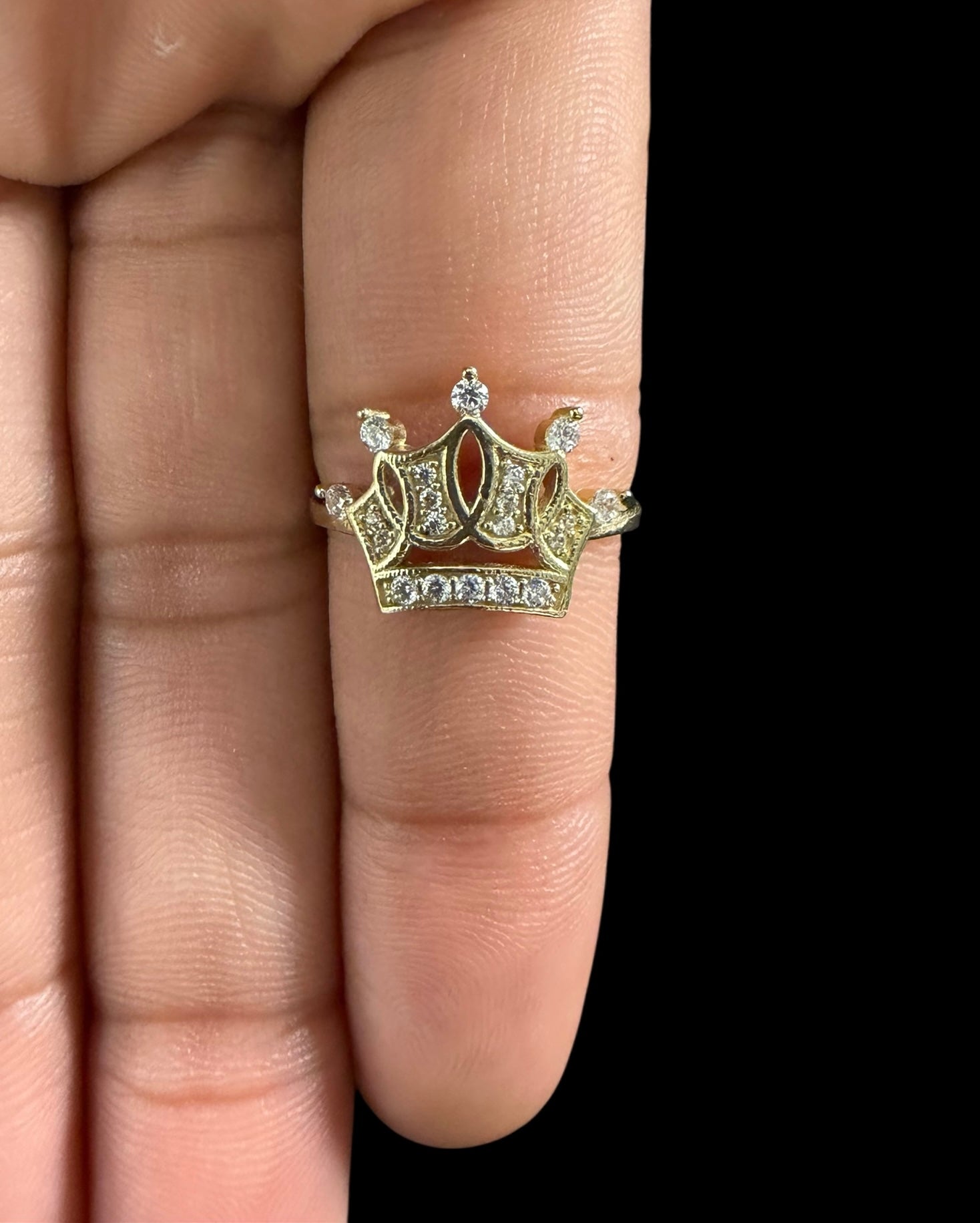 Anillo de Corona en Oro 10k