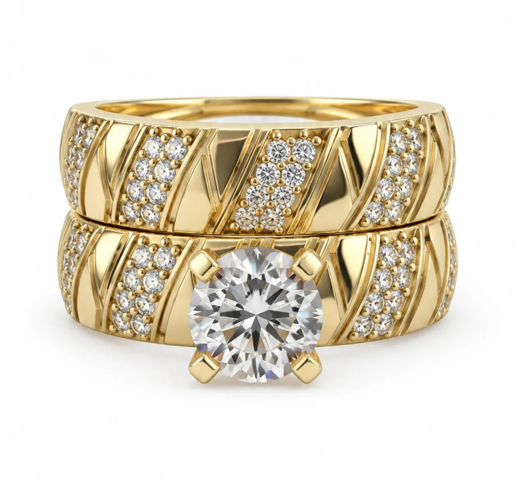 10 KT ANILLOS DE COMPROMISO DE MUJER