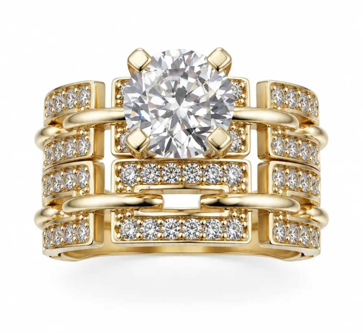 10 KT ANILLOS DE COMPROMISO DE MUJER