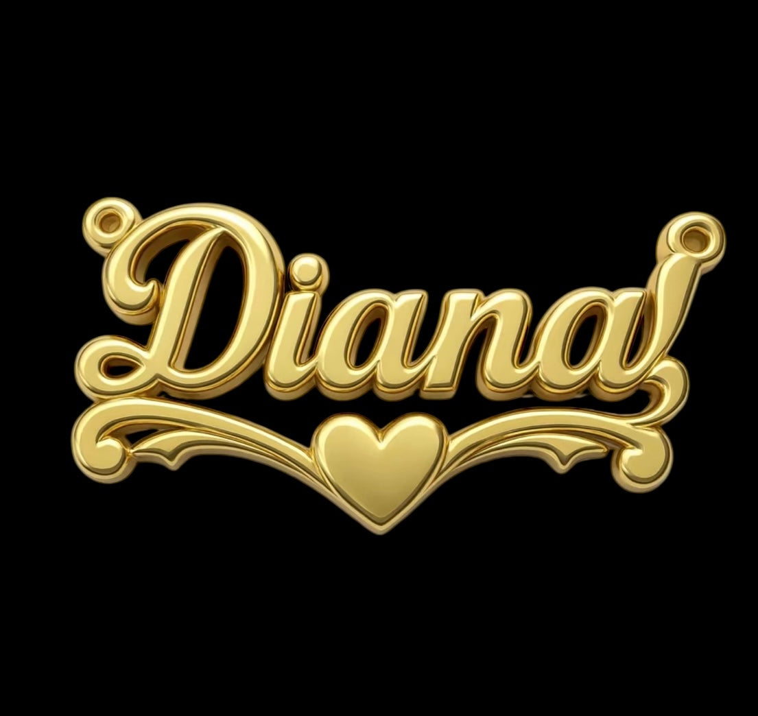 Dijes personalizados Oro 10k