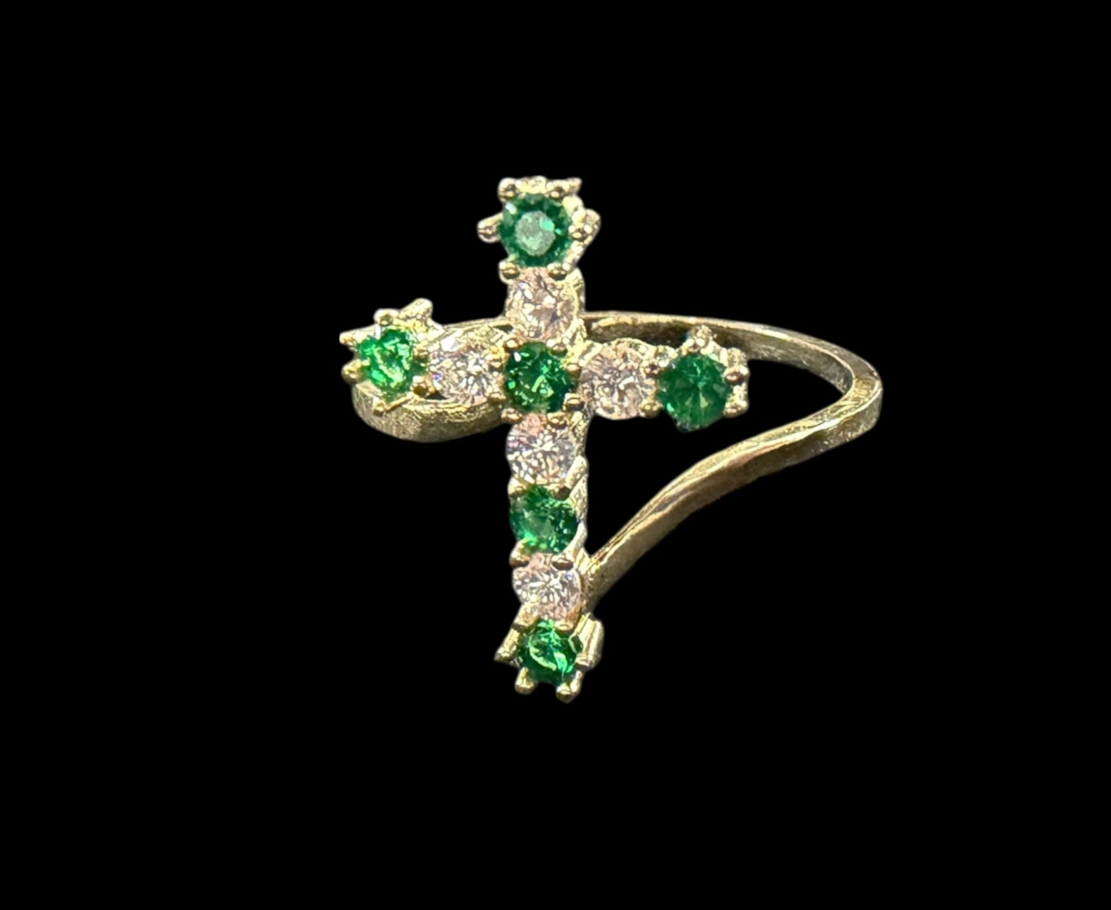 Anillo de Cruz en Oro 10k