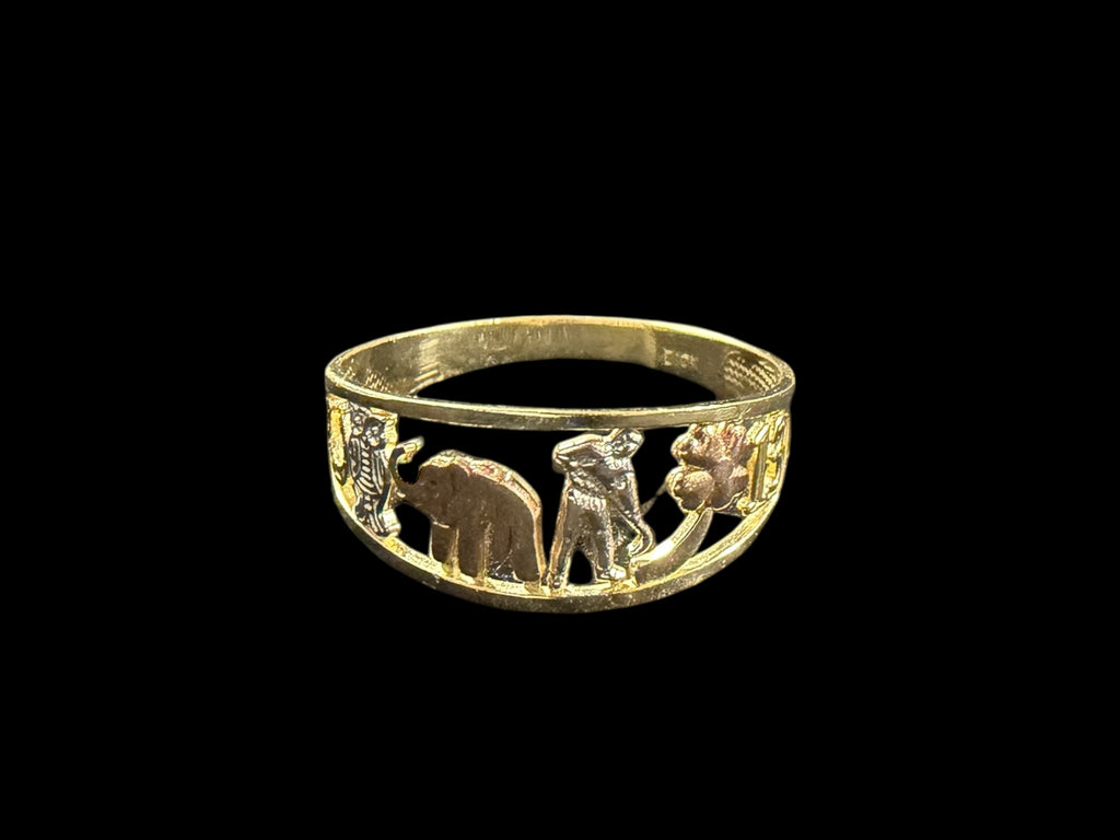 Anillo de la Suerte en tres Oros 10k