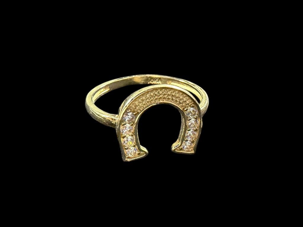 Anillo de Herradura de la Suerte en Oro 10k