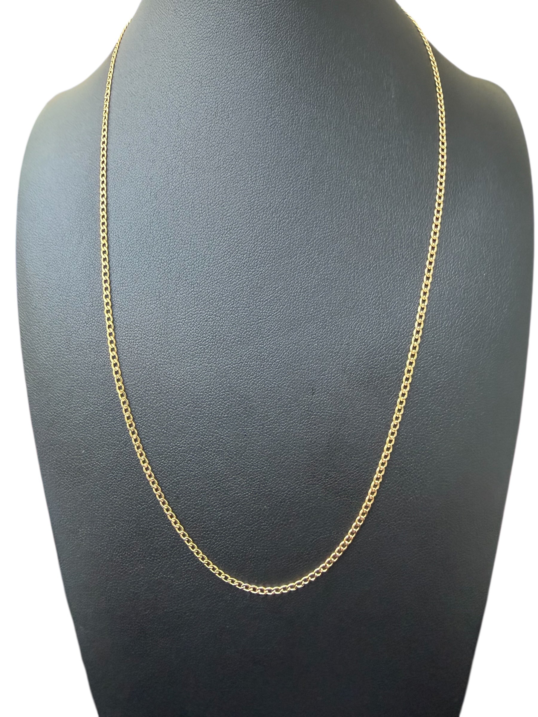 Cadena semisólida en Oro 10k Size 20’’