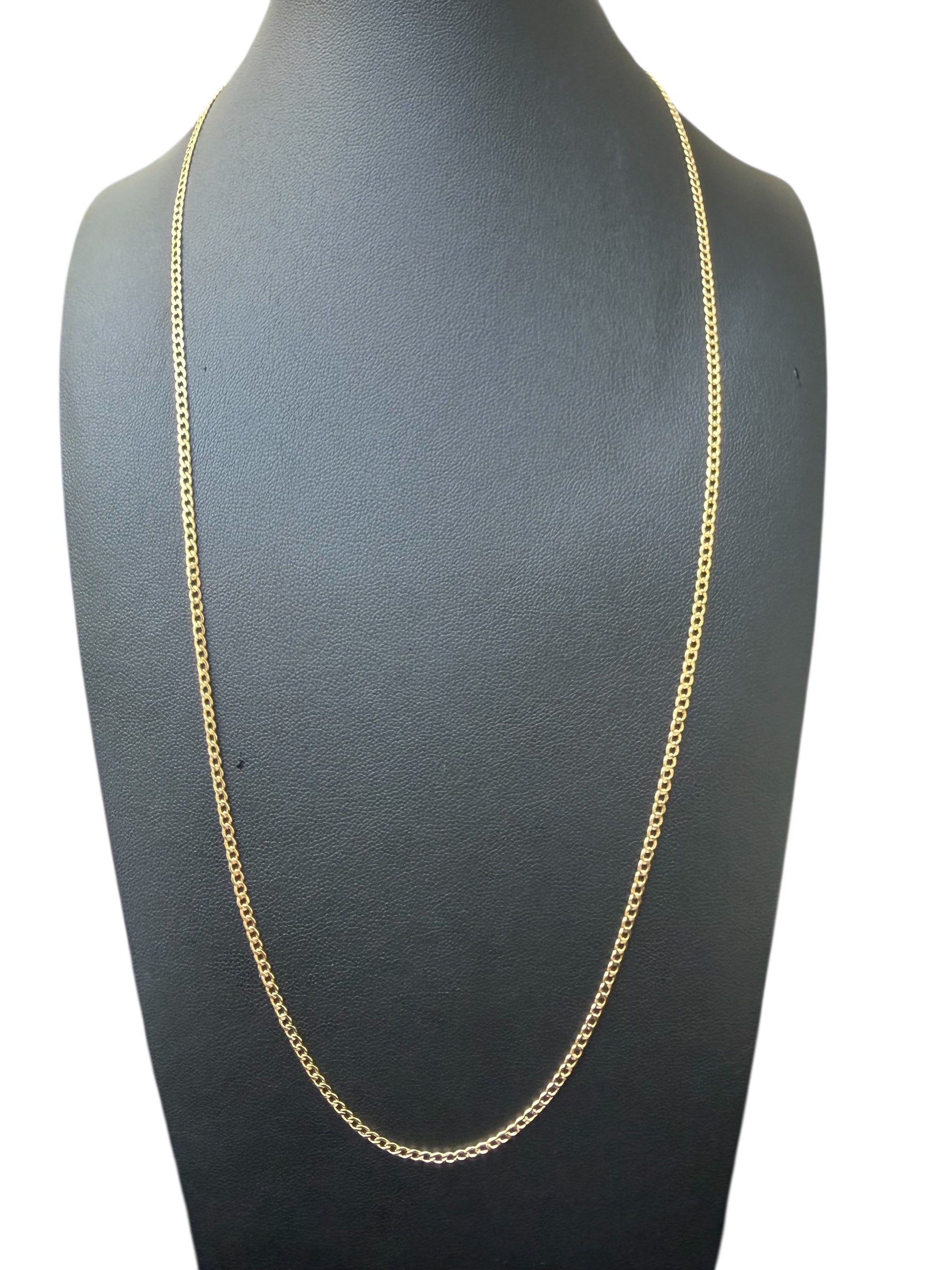 Cadena semisólida en Oro 10k Size 24”