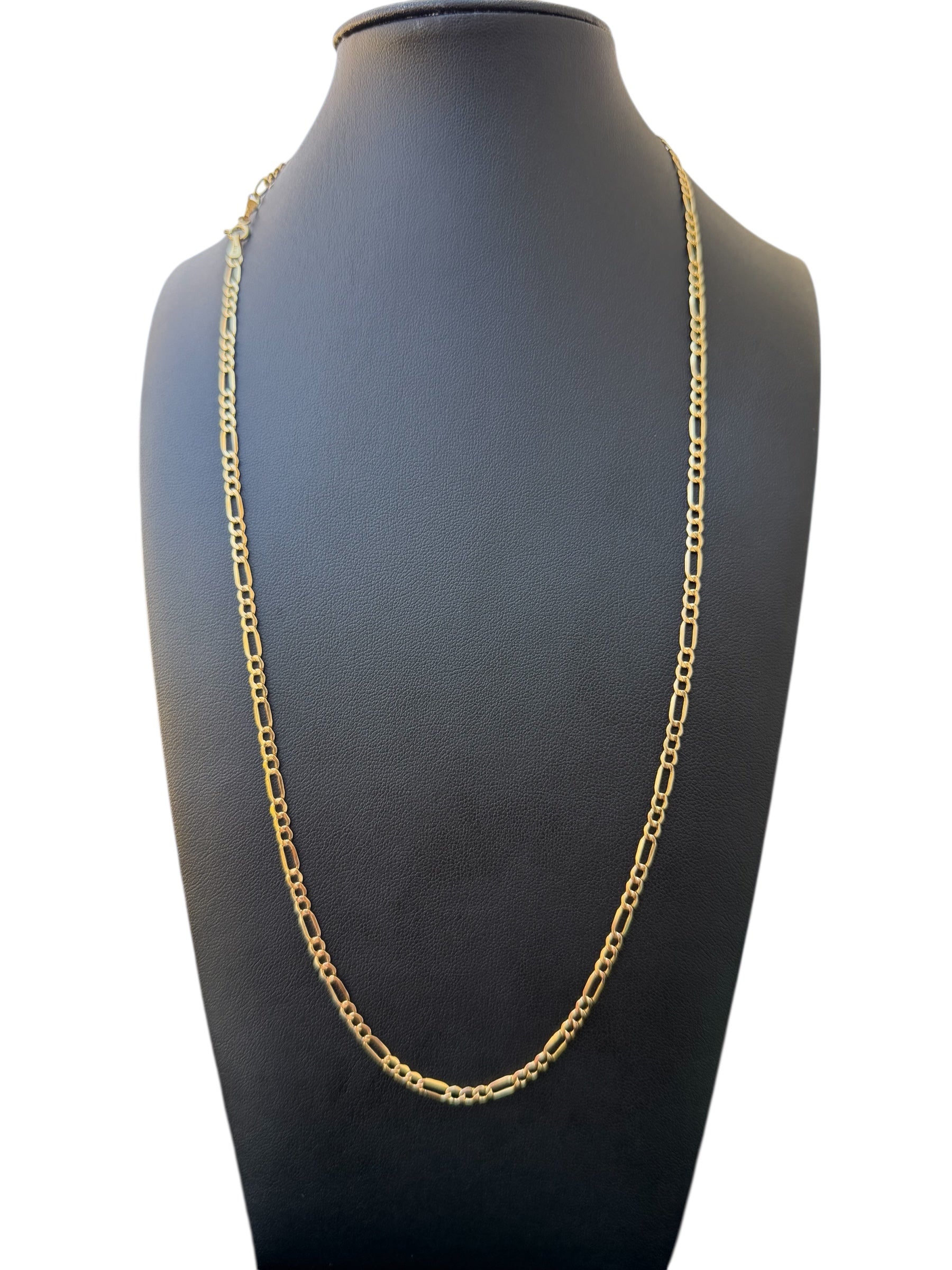 Cadena Fígaro en Oro 10k 3mm Size 24